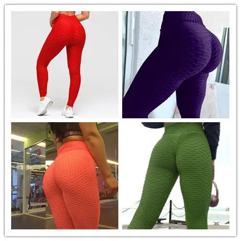 Booty Lifting Anti Cellulite Scrunch Leggings Without Pocket Azzycollection